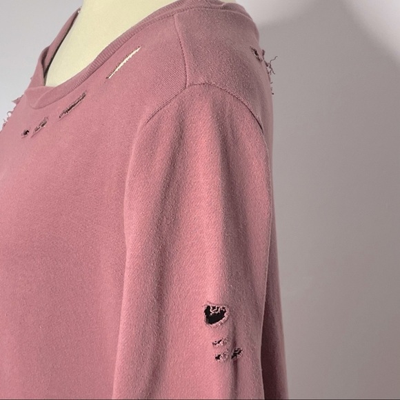 Romeo + Juliet Couture Distressed Sweatshirt M - Picture 4 of 13